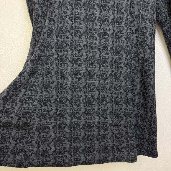 Ibex Juliet Zip Tunic Cardigan Sweater Large Gray Outdoors Merino Wool Zque Knit - Picture 9 of 12